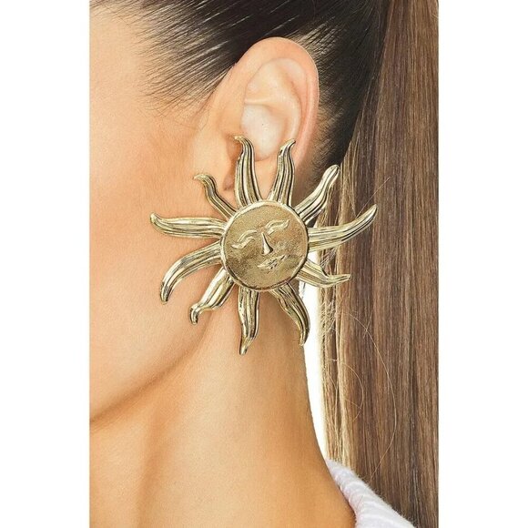 NWT Rowen Rose Gold Sunburst Earrings - Picture 1 of 12